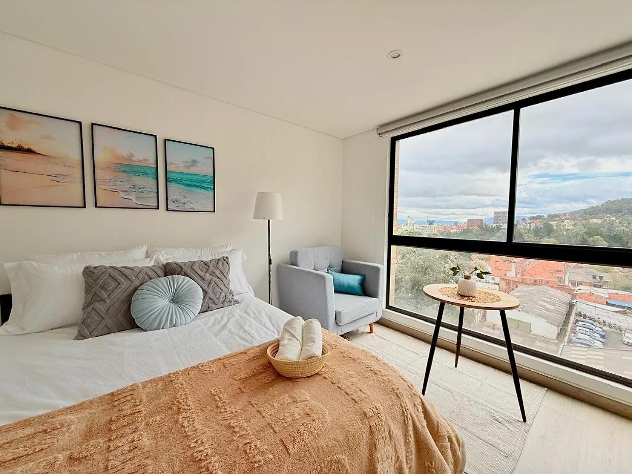 아파트 Apartamento En El Centro Internacional De 보고타